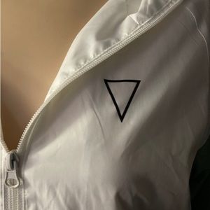 DAE Windbreaker Womens Activewear Medium Full Zip Hooded